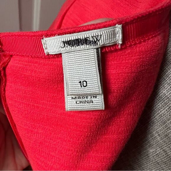 J. Crew 410 Ponte Swing Dress in Dark Papaya 10 - Picture 5 of 6